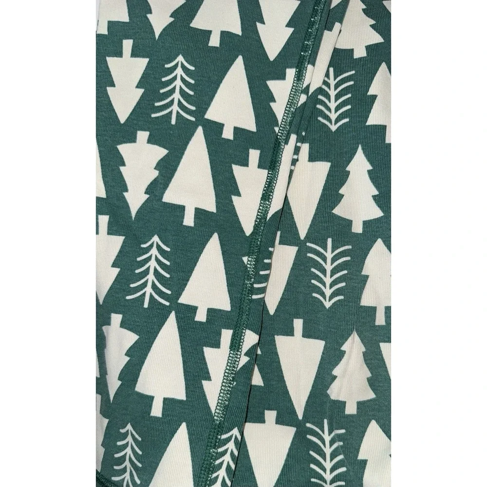 HANNA ANDERSSON GREEN CHRISTMAS TREE LONGJOHN PJ BOTTOMS SIZE 12‎
